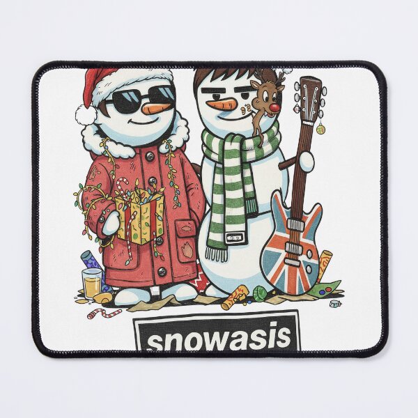 Item preview, SNOWASIS: Britpop Snowmen Union Jack Guitar Parody designed and sold by zoughlal.