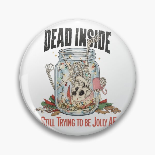 Item preview, DEAD INSIDE: Skeleton in a Jar Jolly AF Christmas Lights designed and sold by zoughlal.