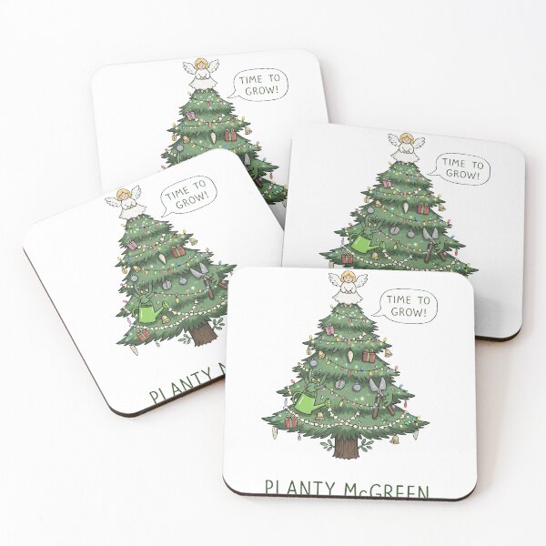 Item preview, PLANTY MCGREEN: Time to Grow Christmas Tree Gardener designed and sold by zoughlal.