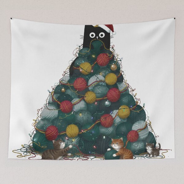 Item preview, OPERATION CATTREE DISASTER: Kitten Yarn Christmas Tree Play designed and sold by zoughlal.