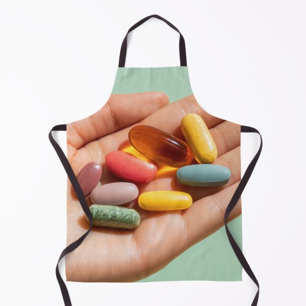 Item preview, Colorful vitamins held in a hand designed and sold by anytka.
