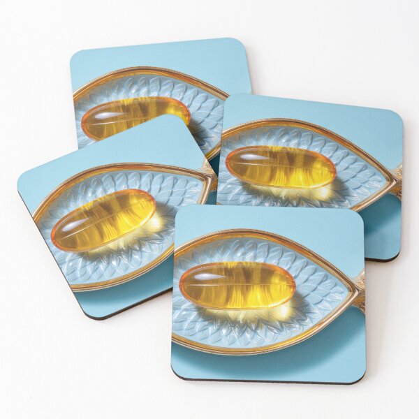 Item preview, Golden capsule on a fish-shaped dish designed and sold by anytka.