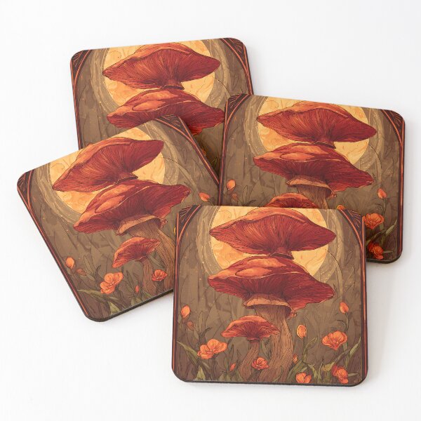 Item preview, Whimsical Mushroom Motif designed and sold by bapupa.