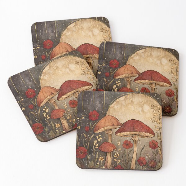 Item preview, Forest Mushroom Motif designed and sold by bapupa.