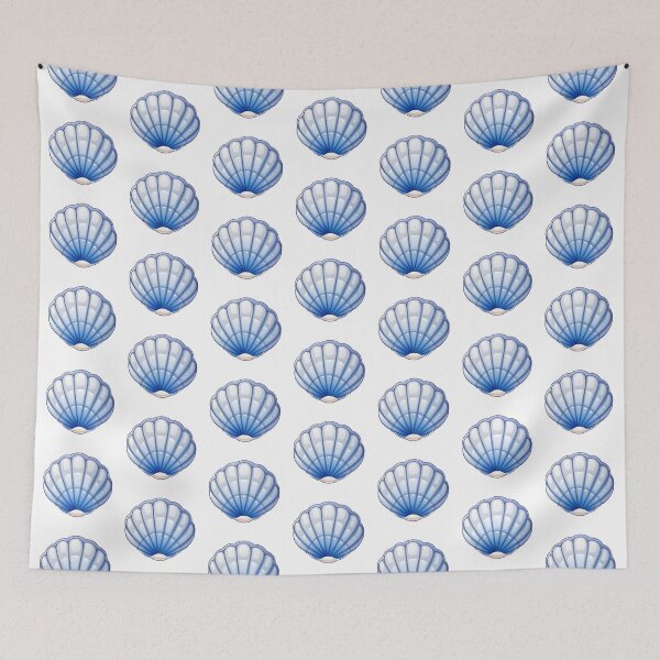 Item preview, Blue Gradient Fan Shell designed and sold by New-School-Wave.