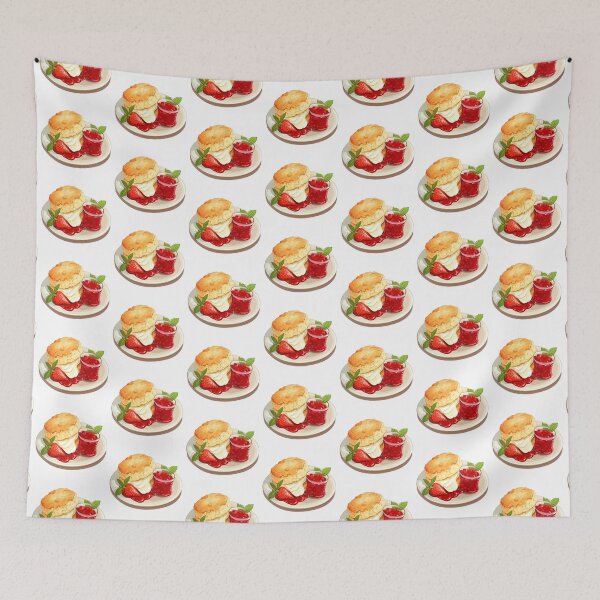 Item preview, Strawberry Scone Plate designed and sold by New-School-Wave.