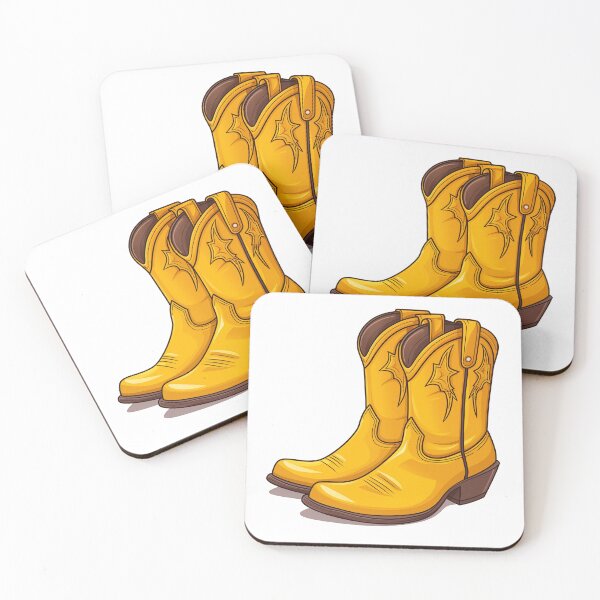 Item preview, Yellow Stitched Cowboy Boot designed and sold by New-School-Wave.