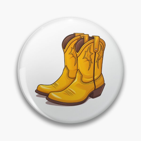 Item preview, Yellow Stitched Cowboy Boot designed and sold by New-School-Wave.