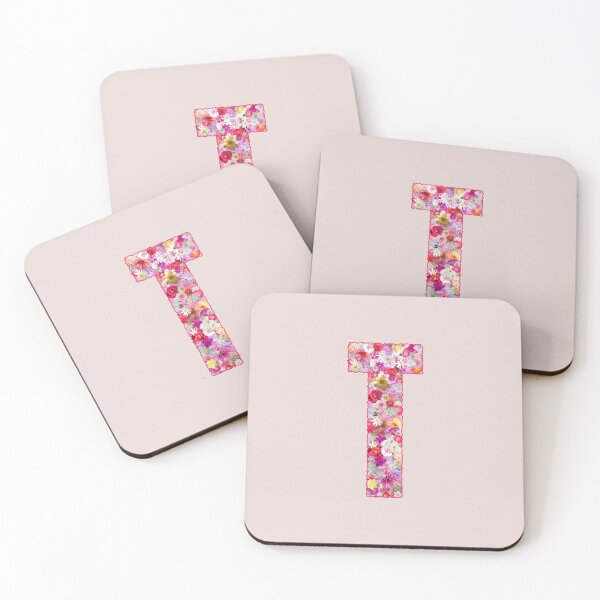 Item preview, Floral Letter T –  Botanical English Alphabet Monogram Typography Design designed and sold by TheSassyNoble.