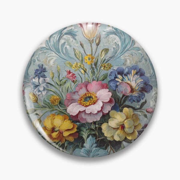 Item preview, Decoupage Vintage Light Blue Flowers Damask 1900 Victorian designed and sold by GrinGalore.