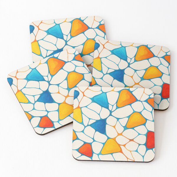 Item preview, Branching triangles in a riot of color designed and sold by Sigtrix.