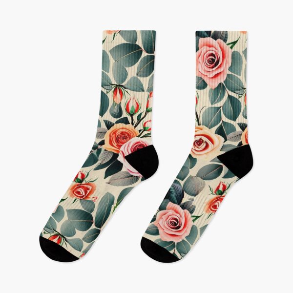 Item preview, repeating pattern, tile, classic, highly detailed small roses on a cream background, painting, fashion, product, photo, logo picture graphics fabric designed and sold by gulka8.