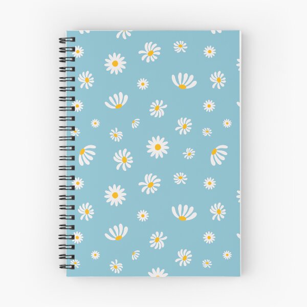 Item preview, Estampado de margaritas sobre fondo azul celeste designed and sold by SmallDart Creations.