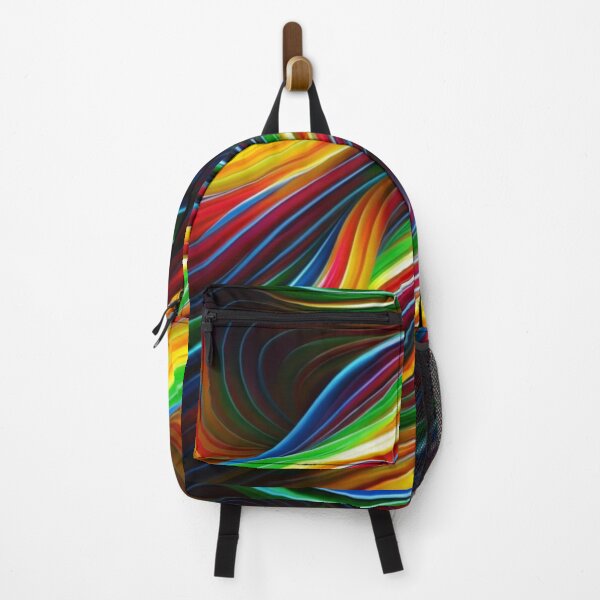 Item preview, logo, picture, illustration, graphics, Texture of neon stripes of multi-colored joy., conceptual art, painting, vivid, dark fantasy multicolor designed and sold by gulka8.