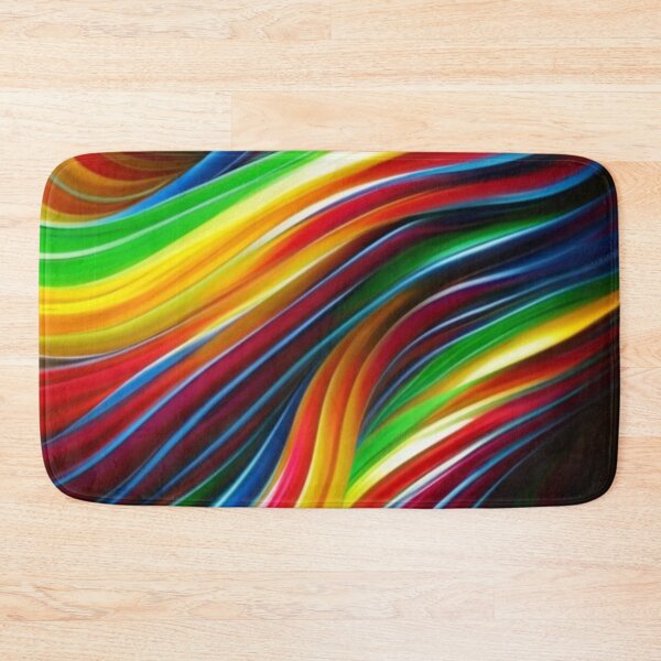 Item preview, logo, picture, illustration, graphics, Texture of neon stripes of multi-colored joy., conceptual art, painting, vivid, dark fantasy multicolor designed and sold by gulka8.