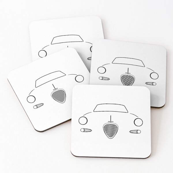 Item preview, Goggomobil TS250 1950s German classic car black outline designed and sold by soitwouldseem.