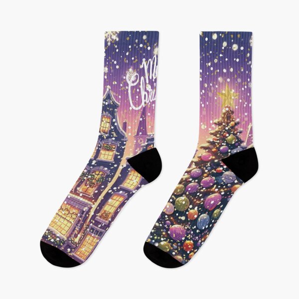 Item preview, Magical Amsterdam in the Snow – Dutch Christmas City Scene with Canals and Tree Lights designed and sold by Sugar Wisdom .
