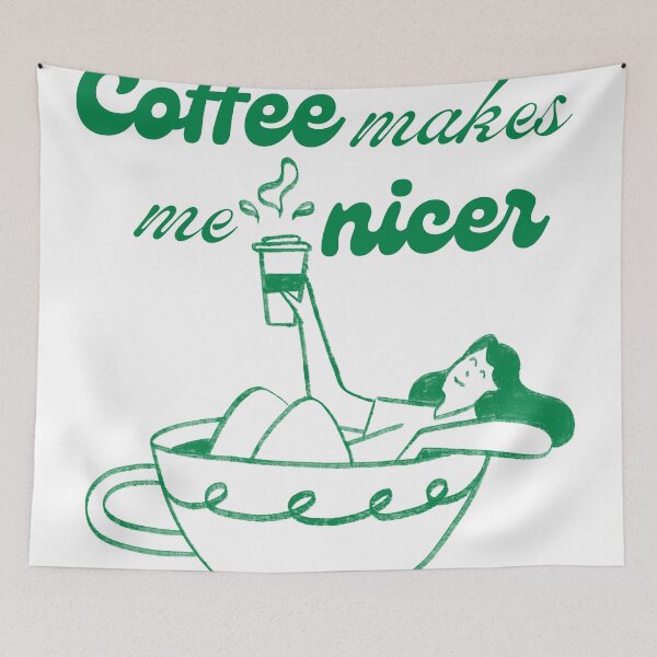 Item preview, Coffee makes me nicer Coffee time designed and sold by CaseMastery.