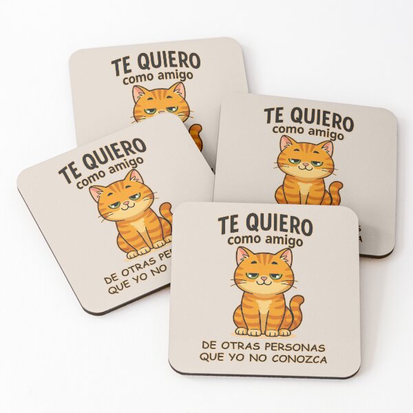 Item preview, Funny orange cat I love you as a friend, from other people, that I don't know. designed and sold by La Loca.