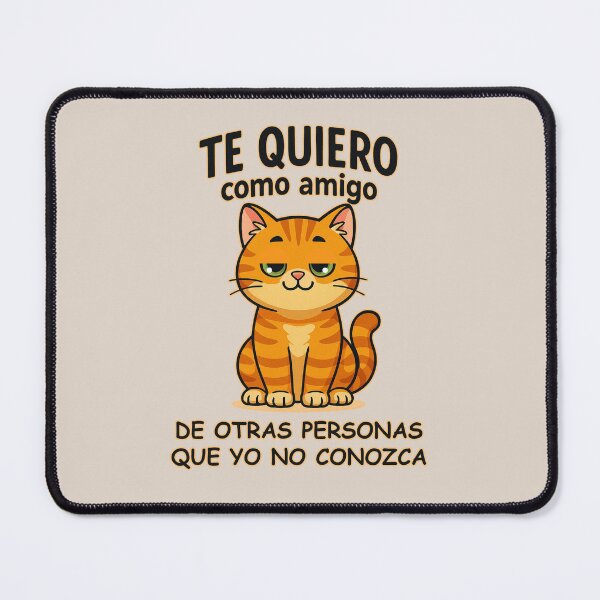 Item preview, Funny orange cat I love you as a friend, from other people, that I don't know. designed and sold by La Loca.