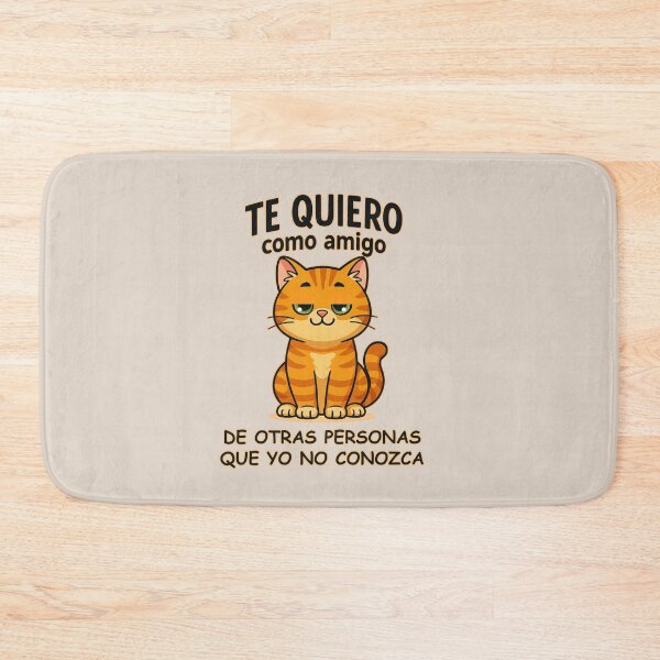Item preview, Funny orange cat I love you as a friend, from other people, that I don't know. designed and sold by La Loca.