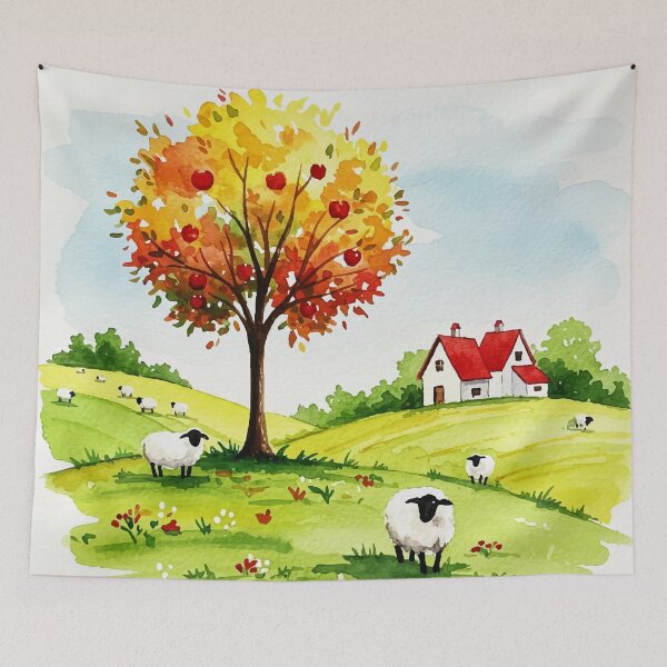 Item preview, Peaceful and idyllic village  designed and sold by Design4uStudio.