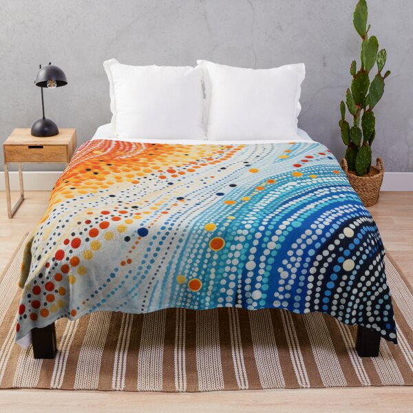 Item preview, Aboriginal Inspired Dot Art - Between Lava and Water designed and sold by GrinGalore.