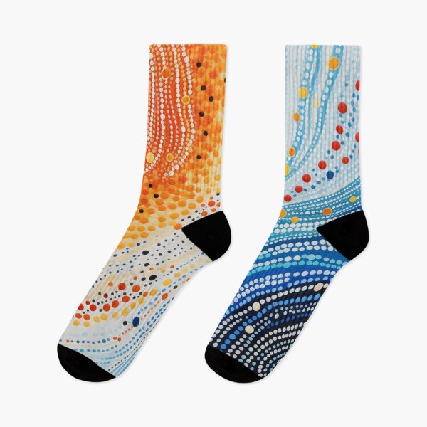 Item preview, Aboriginal Inspired Dot Art - Between Lava and Water designed and sold by GrinGalore.