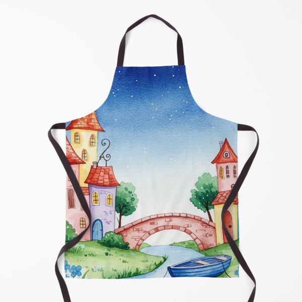 Item preview, Magical village at night designed and sold by Design4uStudio.