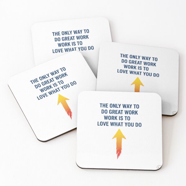 Item preview, The Only Way to Do Great Work - Motivational Arrow Success Quote designed and sold by PrintByte.