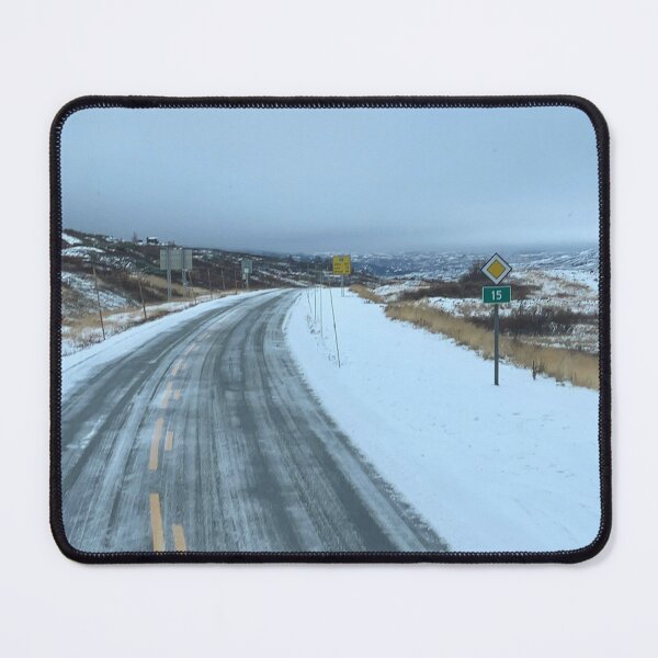 Item preview, Winter Snowy Norwegian Road Landscape designed and sold by ashandbubu.