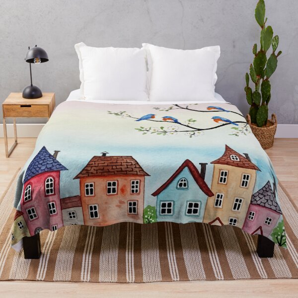 Item preview, Colorful and peaceful village designed and sold by Design4uStudio.