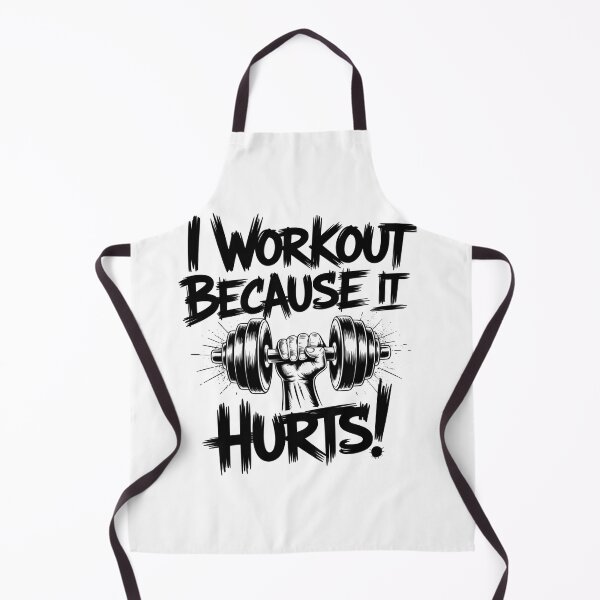 Item preview, I Workout Because It Hurts Gym Motivation designed and sold by Kcgarciaso.