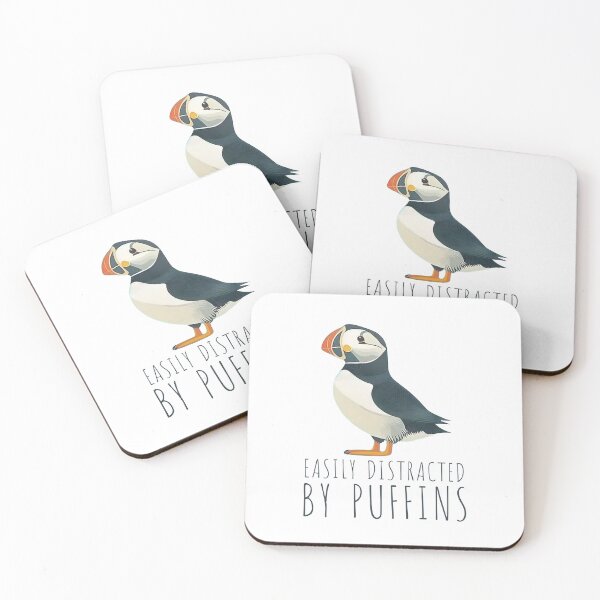 Item preview, Easily Distracted By puffins  designed and sold by Steele-Art.