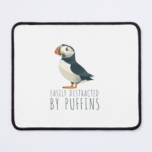 Item preview, Easily Distracted By puffins designed and sold by Steele-Art.