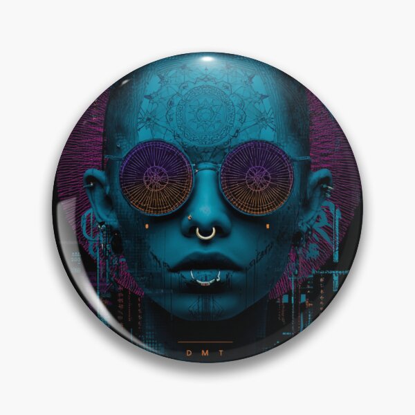 Item preview, Cyberpunk Neon Oracle – Techno Vision designed and sold by DarkSpaceVibes.