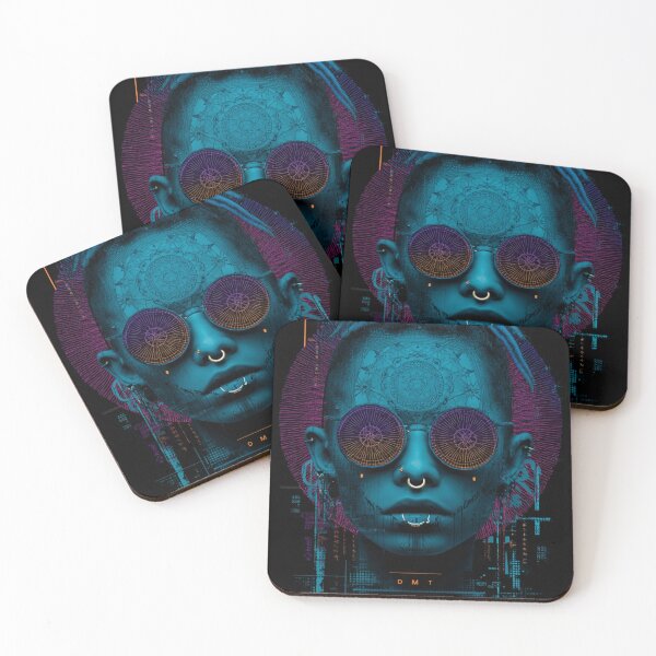 Item preview, Cyberpunk Neon Oracle – Techno Vision designed and sold by DarkSpaceVibes.