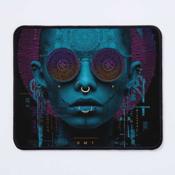 Item preview, Cyberpunk Neon Oracle – Techno Vision designed and sold by DarkSpaceVibes.