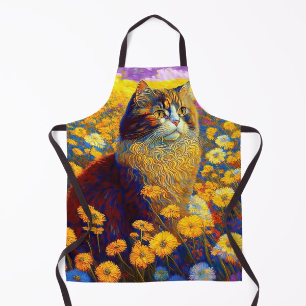 Item preview, Gilded Whiskers: Klimt-Style Cat in Floral Splendor designed and sold by LanaGustavsson.