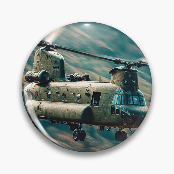 Item preview, Boeing Chinook Passing Over the Countryside Below at Dawn designed and sold by Skyframe Aviation.