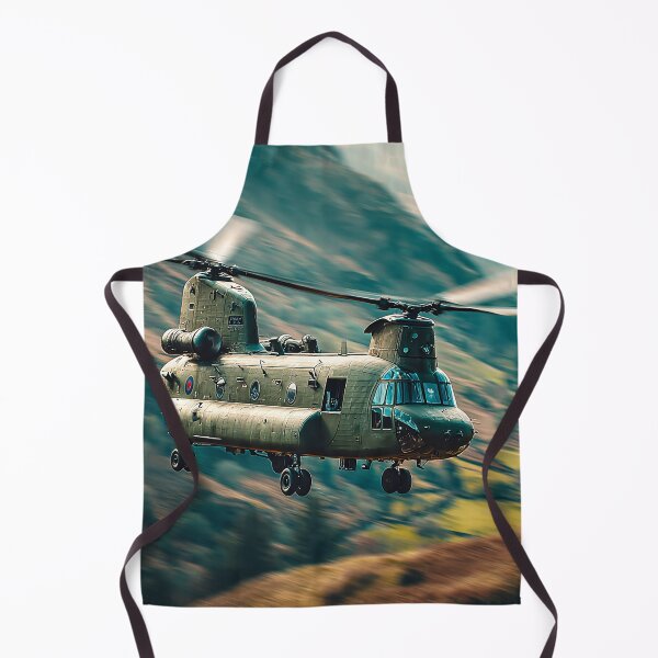 Item preview, Boeing Chinook Passing Over the Countryside Below at Dawn designed and sold by Skyframe Aviation.