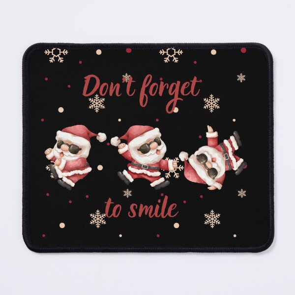 Item preview, Don't forget to smile cute Happy Santa Claus positive vibes designed and sold by MegiSmile.