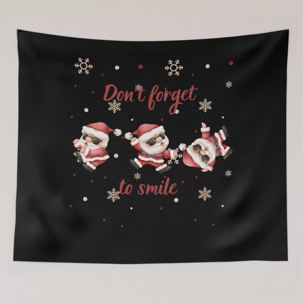 Item preview, Don't forget to smile cute Happy Santa Claus positive vibes  designed and sold by MegiSmile.