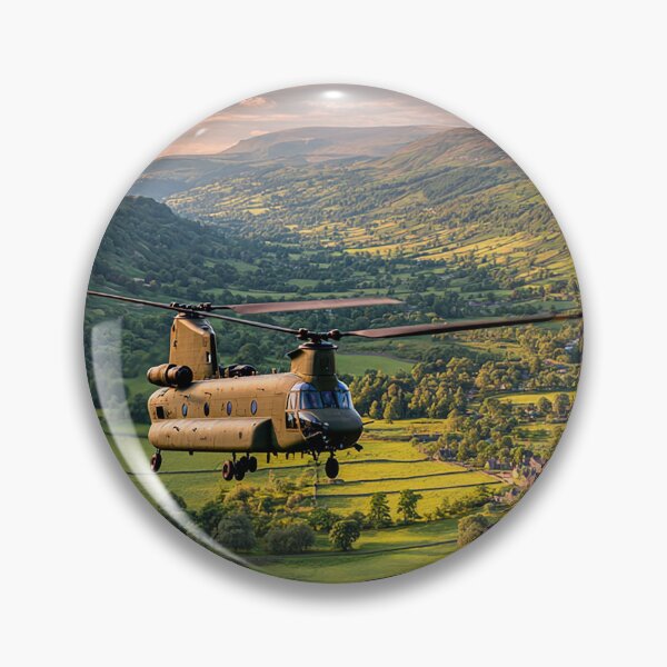 Item preview, Royal Air Force Chinook Sweeping Across Quiet Rural England During Training designed and sold by Skyframe Aviation.