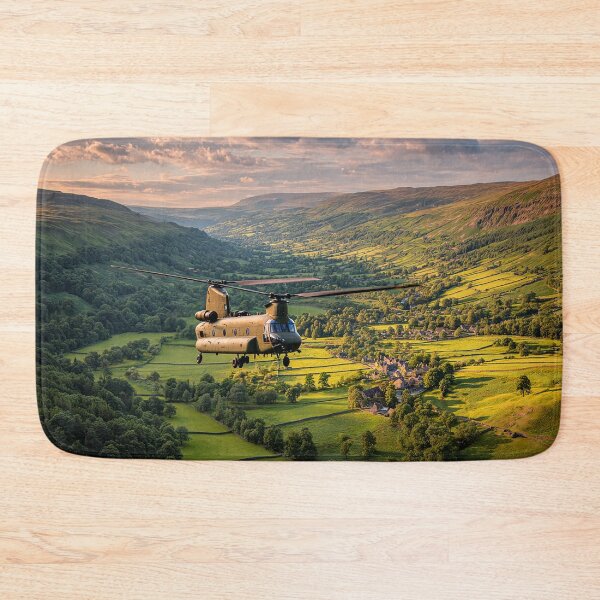 Item preview, Royal Air Force Chinook Sweeping Across Quiet Rural England During Training designed and sold by Skyframe Aviation.