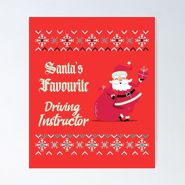 Item preview, Santa's Favourite Driving Instructor designed and sold by SZ DesignZ.