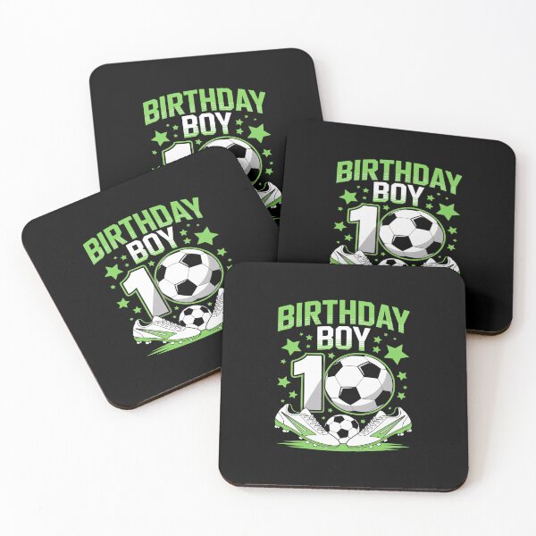 Item preview, Soccer 10th Birthday Boy 10 Year Old Sport 10yr Boys Party- designed and sold by lilLilaBatArt.