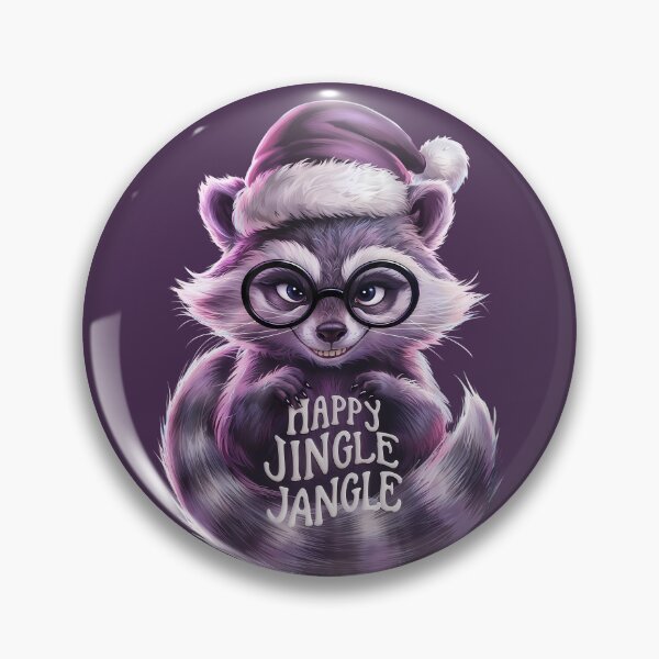 Item preview, Happy Jingle Jangle Mischievous Raccoon Christmas designed and sold by SolaoLab.