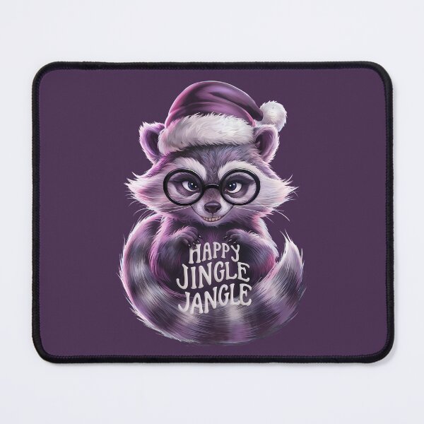 Item preview, Happy Jingle Jangle Mischievous Raccoon Christmas designed and sold by SolaoLab.
