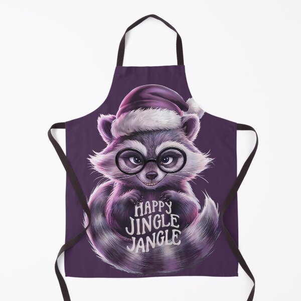 Item preview, Happy Jingle Jangle Mischievous Raccoon Christmas designed and sold by SolaoLab.